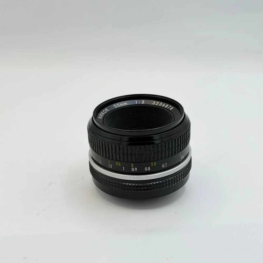 Nikon Nikkor 50mm 1:2 Manual Focus Lens F-Mount Vintage Japan 3236878 FUNGUS